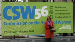 Ingrid outside UN
