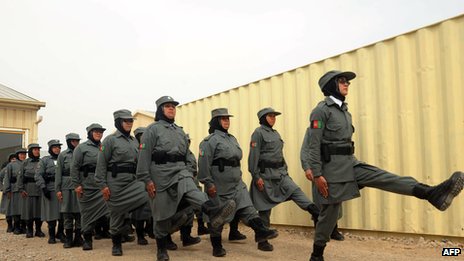 Afghan policewomen