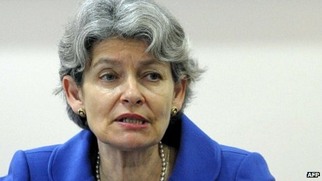 Unesco Paris head Irina Bokovo